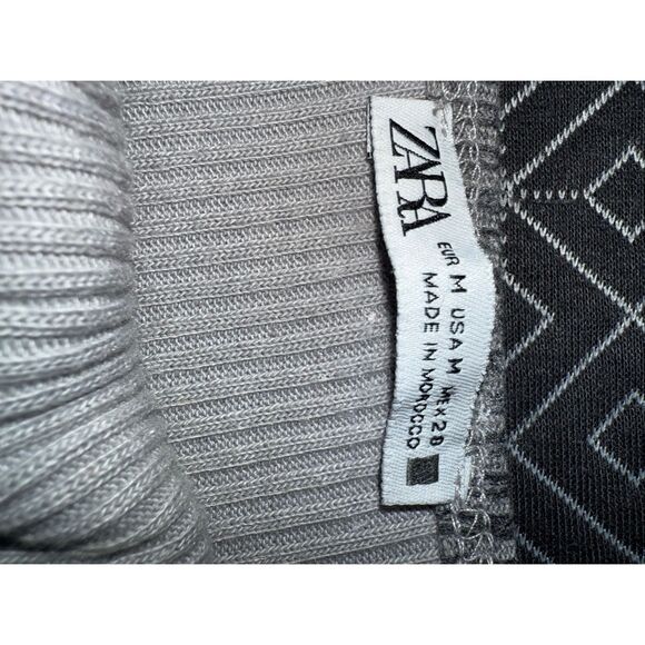 Zara midi halter tie dye bodycon dress medium #678 - Picture 3 of 4